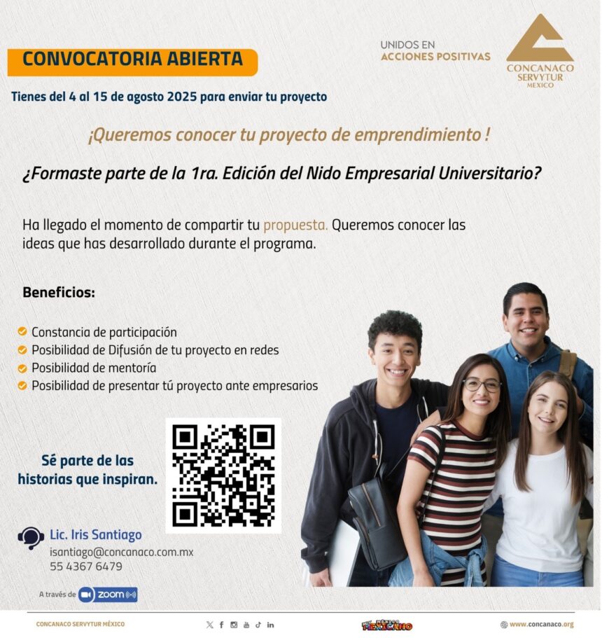 CONCANACO lanza convocatoria para emprendedores universitarios