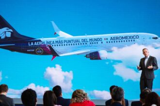 Aeroméxico es la aerolínea más puntual del mundo en 2025