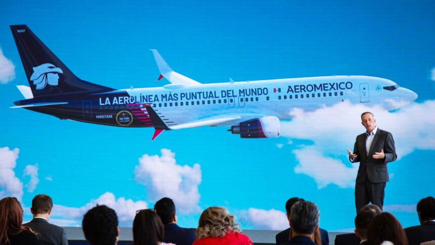 Aeroméxico es la aerolínea más puntual del mundo en 2025