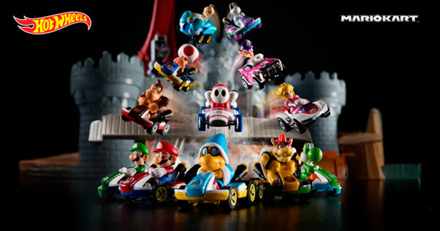 Hot Wheels lanza set de Mario Kart con Castillo de Bowser