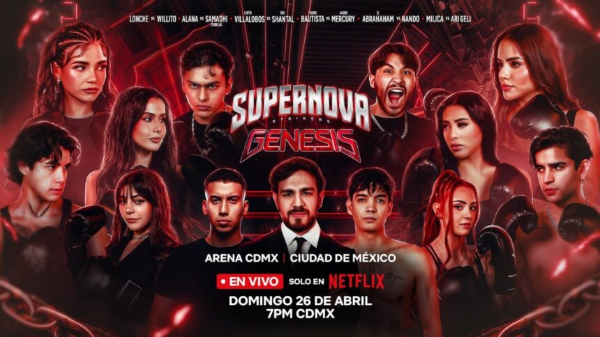 Supernova Genesis 2026: boxeo y música en la Arena CDMX