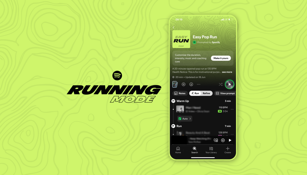 Spotify lanza Running Mode: música adaptada al ritmo de carrera