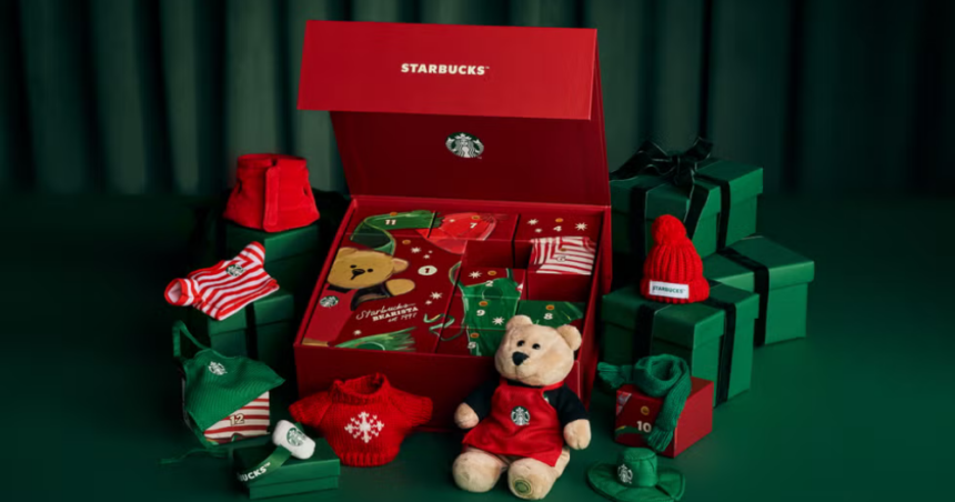 Starbucks lanza calendario de adviento Bearista en Reino Unido