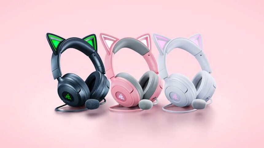 Razer presenta Kraken Kitty V3: audífonos RGB para gamers y streamers