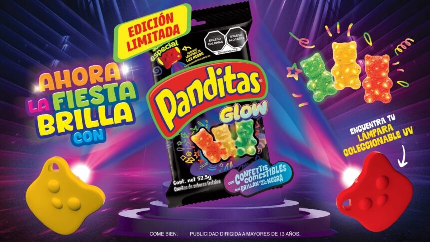Mondelez México presenta Panditas Glow, gomitas fluorescentes para Halloween