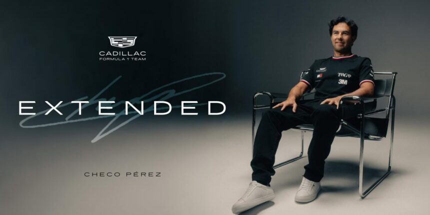 Checo Pérez renueva con Cadillac en Fórmula 1 hasta 2029