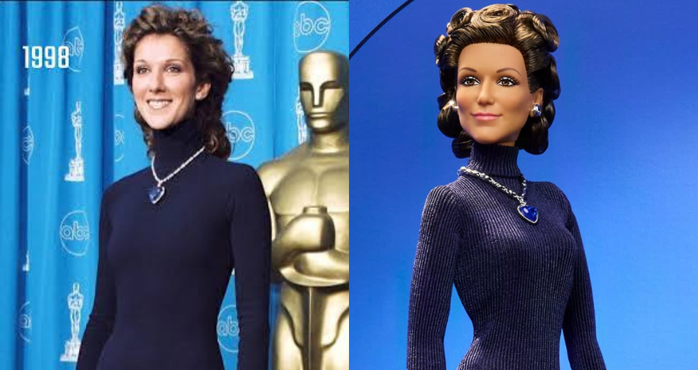 Mattel lanza Barbie de Céline Dion inspirada en los Óscar 1998